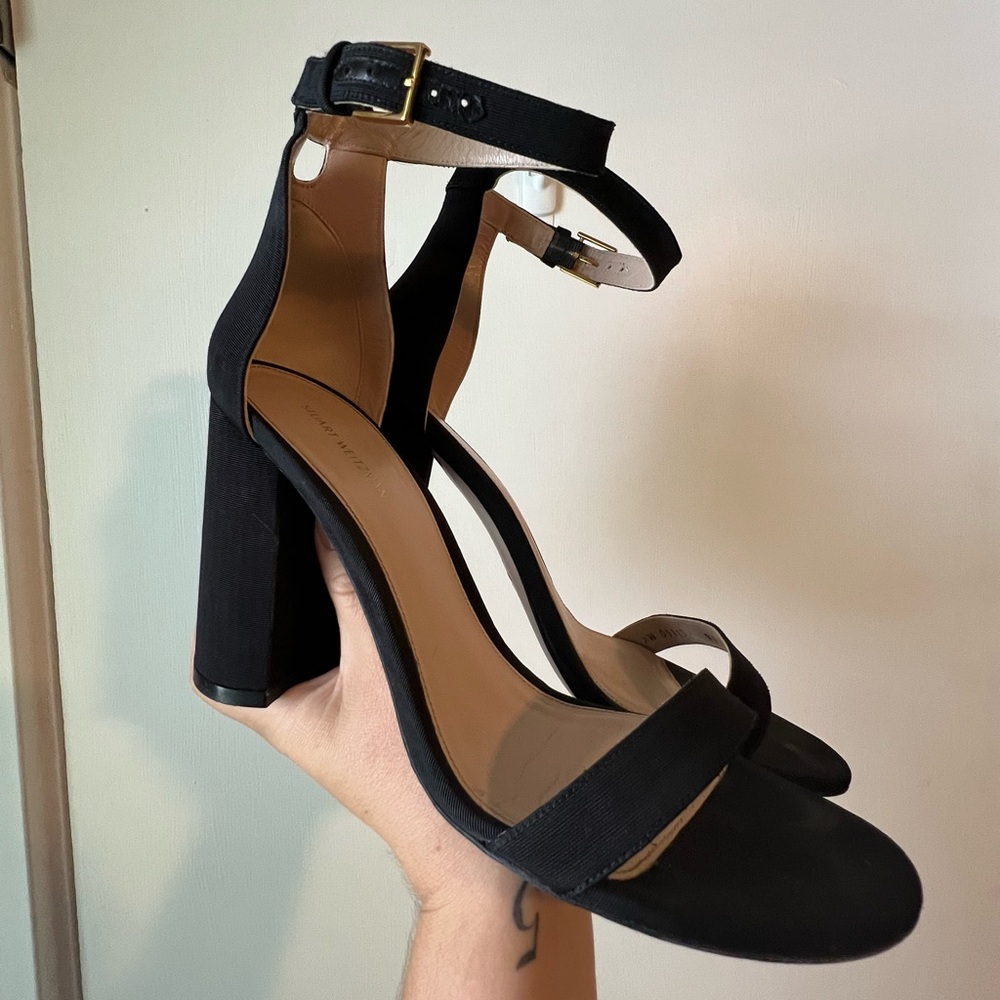 Stuart Weitzman Black Block heels